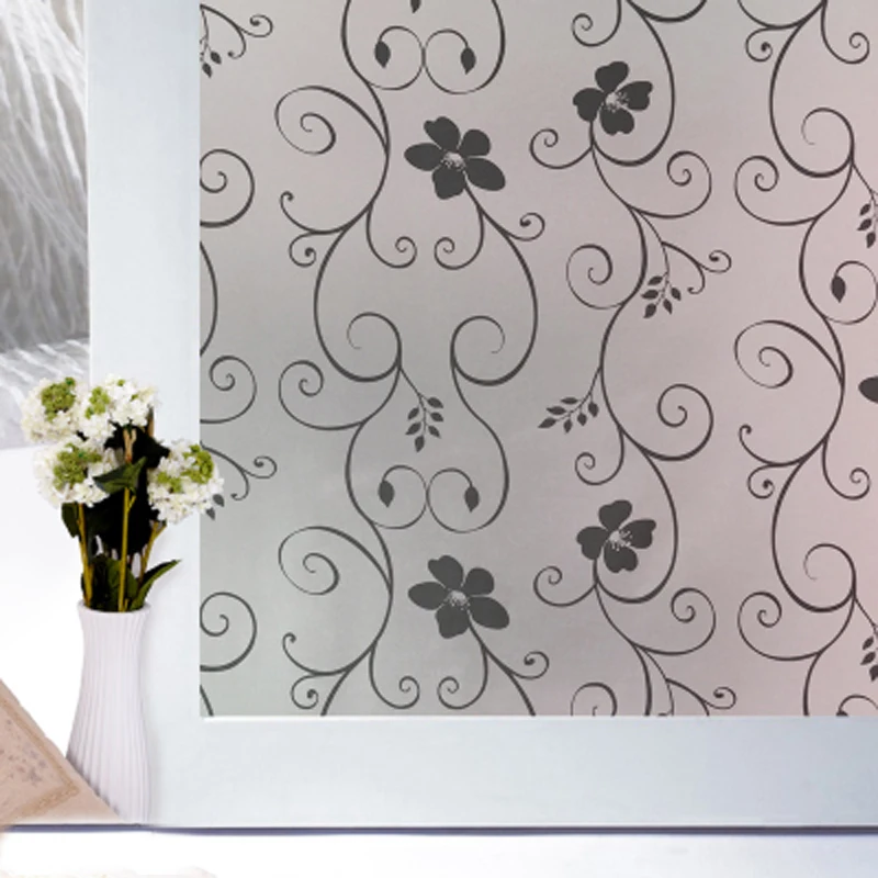 

Самоклеящиеся наклейки для раздвижных дверей и окон, прозрачная стеклянная пленка, окно ванной, защитная оконная пленка, 45 см x 500 см