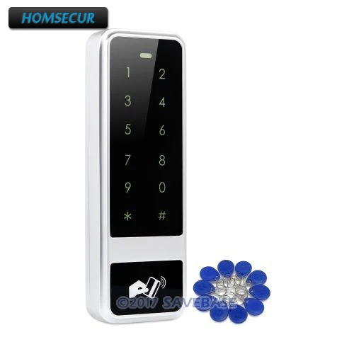

HOMSECUR Waterproof Door Lock 125Khz RFID Access Control+Wiegand 26+Doorbell+Backlight