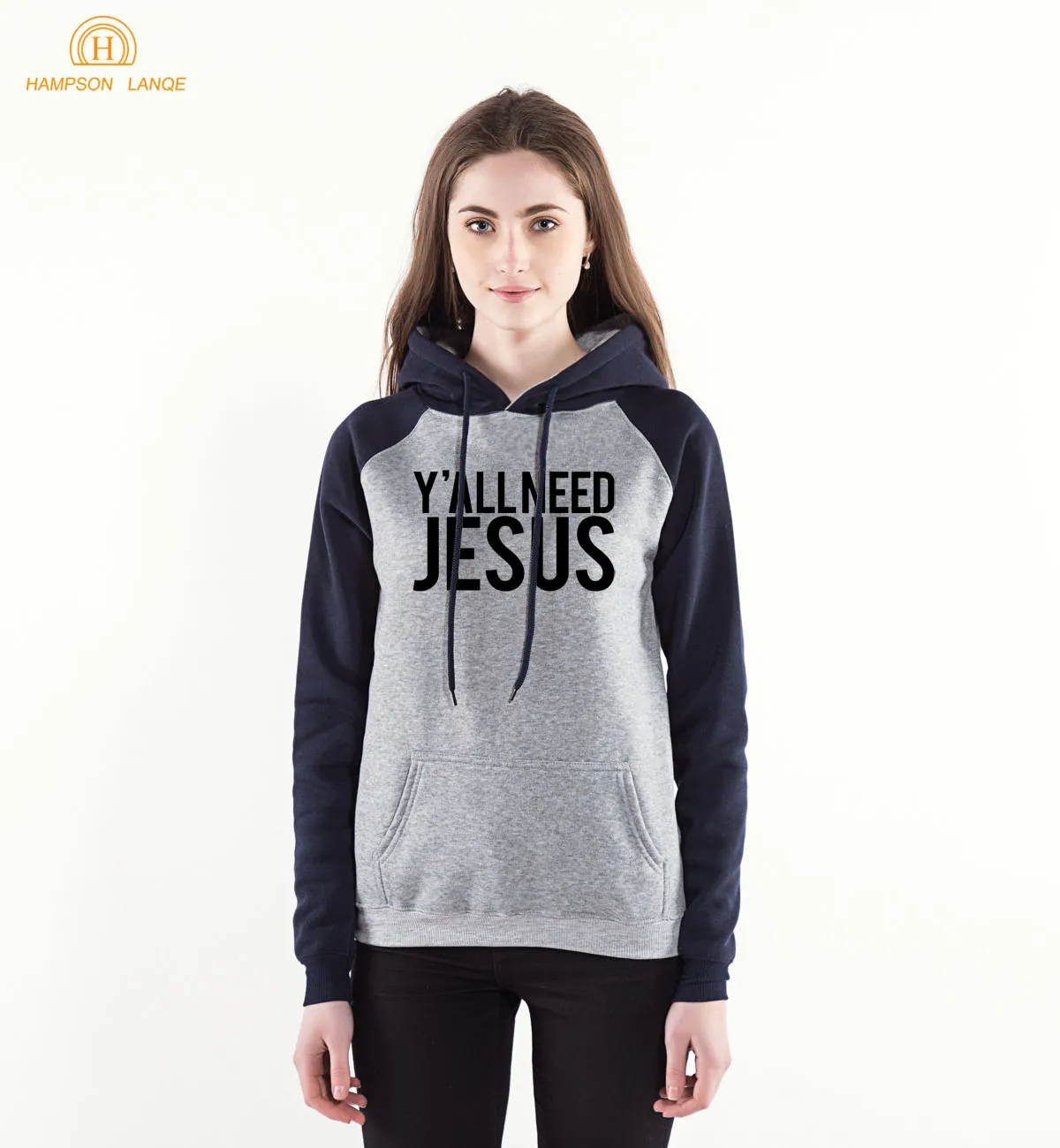 Jesus Christian Women Sweatshirts 2018 Spring Autumn Warm Fleece Long