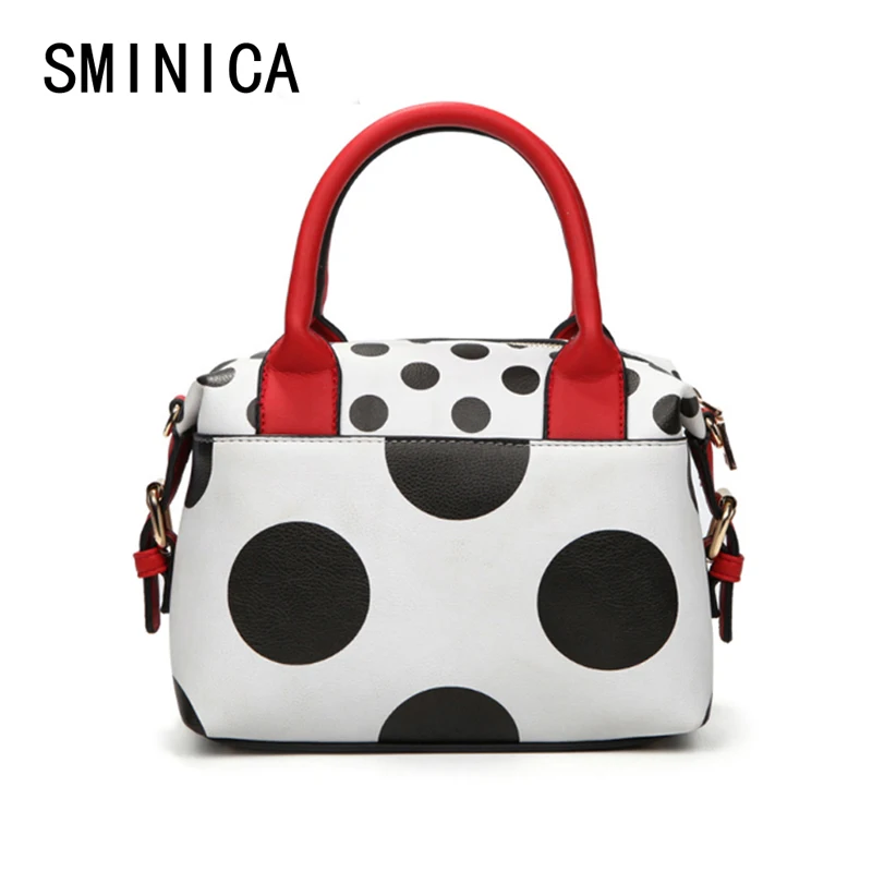 

Dot Women Messenger Bags Bolsa Feminina Handbags Famous Brands Crossbody High Quality Leather Woman Clutch Hand Bag hit 1S9084