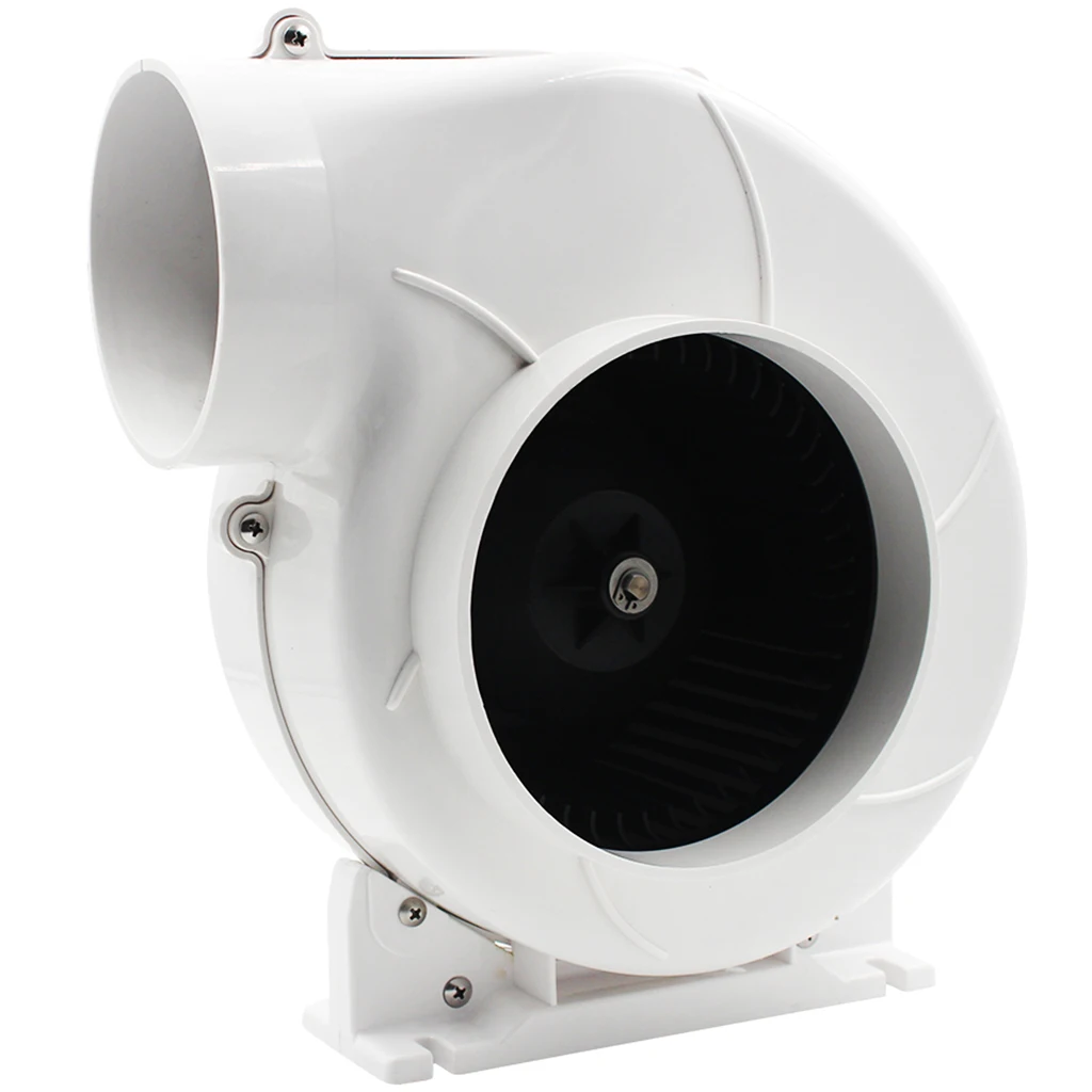 

DC 12V Air Blower Fan for Inflatable 02 Series Flex Mount Bilge Blower Fan 320 CFM UV Resistant Black ABS Plastic Construction
