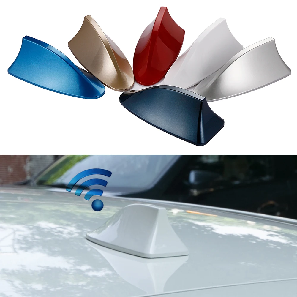 Auto shark fin roof antenna cars antenas with blank radio car antena