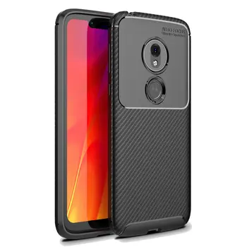 

30pcs/lot Soft Ultra Thin Rugged Armour Carbon Fiber Case For Motorola Moto G7 Play G7 Power