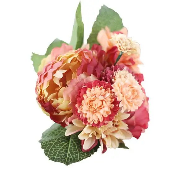 Искусственная Цветочная подделка искусственный цветок пион Свадебный Гортензия домашний декор для свадеб и садов цветы украшение voiture mariage BLWS
