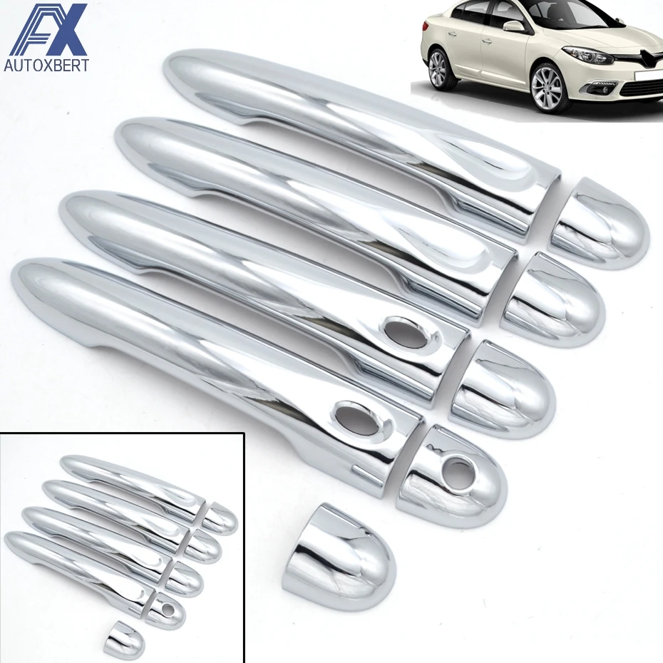 AX хромированные дверные ручки крышки Накладка для Renault Fluence SM3 Neo 2009 2017