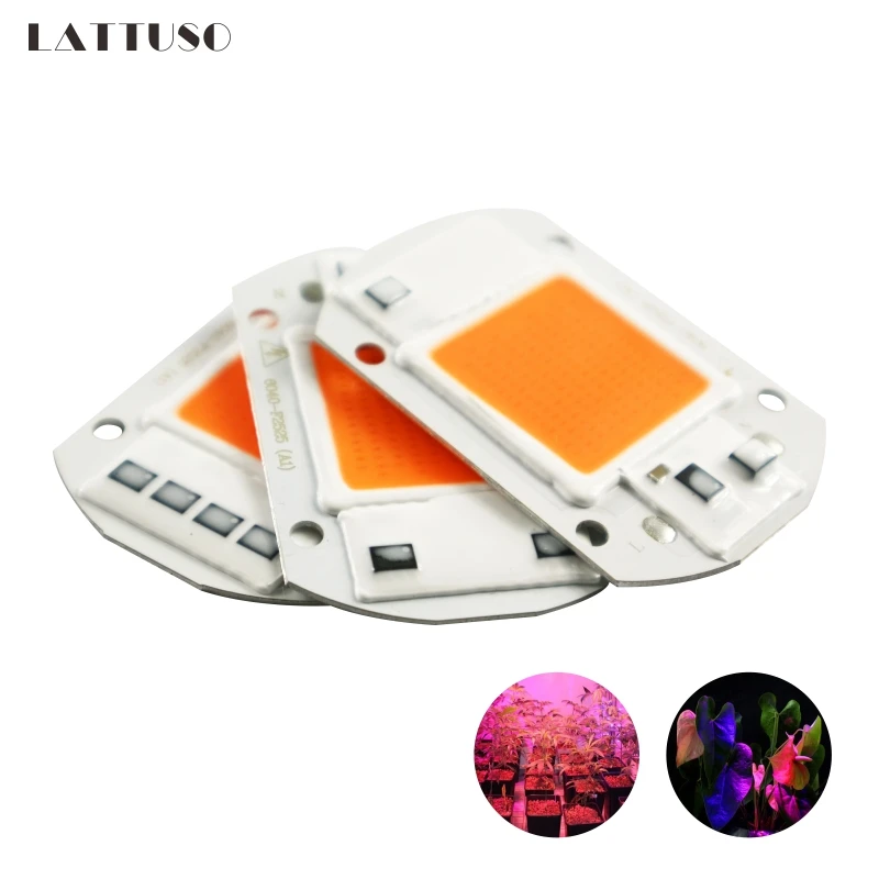 

LAN MU LED Grow Light Lamp Smart Chip Full Spectrum Input AC 220V 110V 20W 30W 50W For Indoor Plant Seedling Grow and Flower