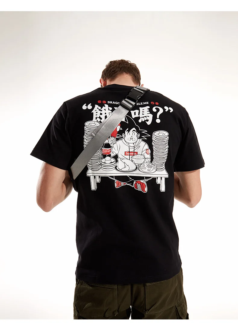 TEE7 Мужская футболка большого размера с коротким рукавом для Dragon Ball Z, костюм аниме, Хлопковая мужская Повседневная модная футболка с принтом