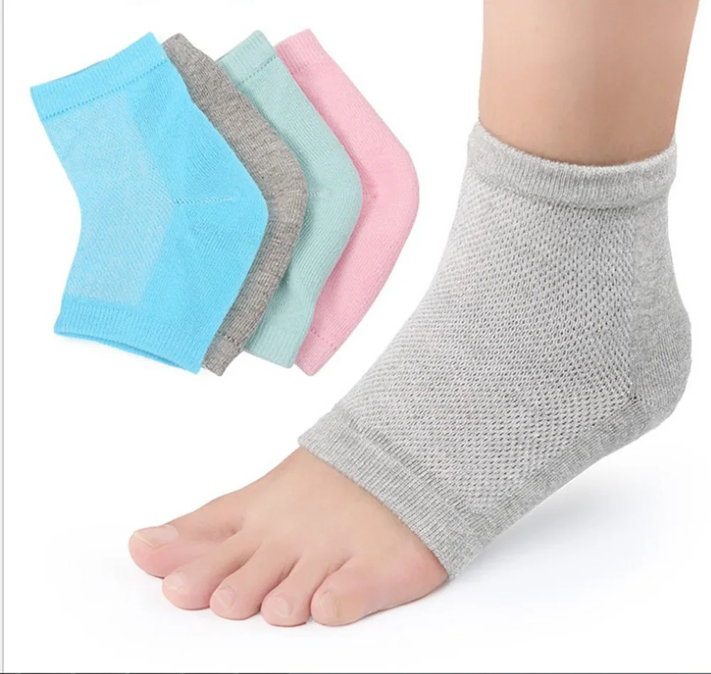 2 шт./1 пара силиконовые против трещин увлажняющий гель пятки носки для девочек накладки для предотвращения трещин SPA боли ног уход за кожей