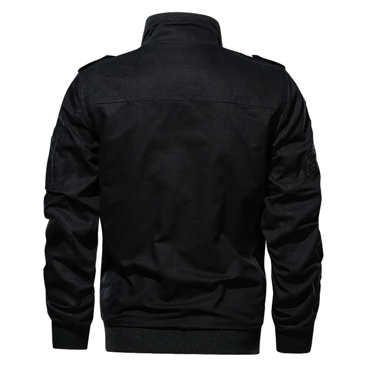 Коллекция осень, новинка, мужская хлопковая куртка, однотонное Свободное пальто, Мужская модная верхняя одежда в стиле милитари, большие размеры 6XL, SA708