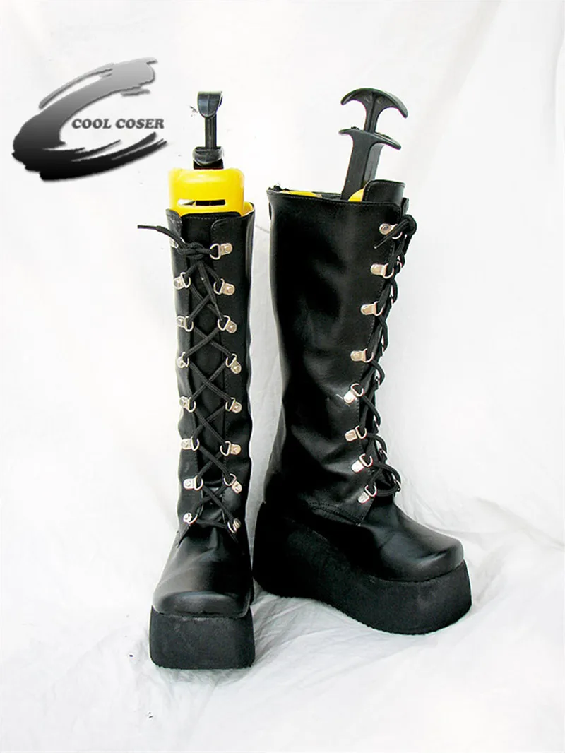 Japanese Anime Handsome black bandage Boots(5.5 straps with high price