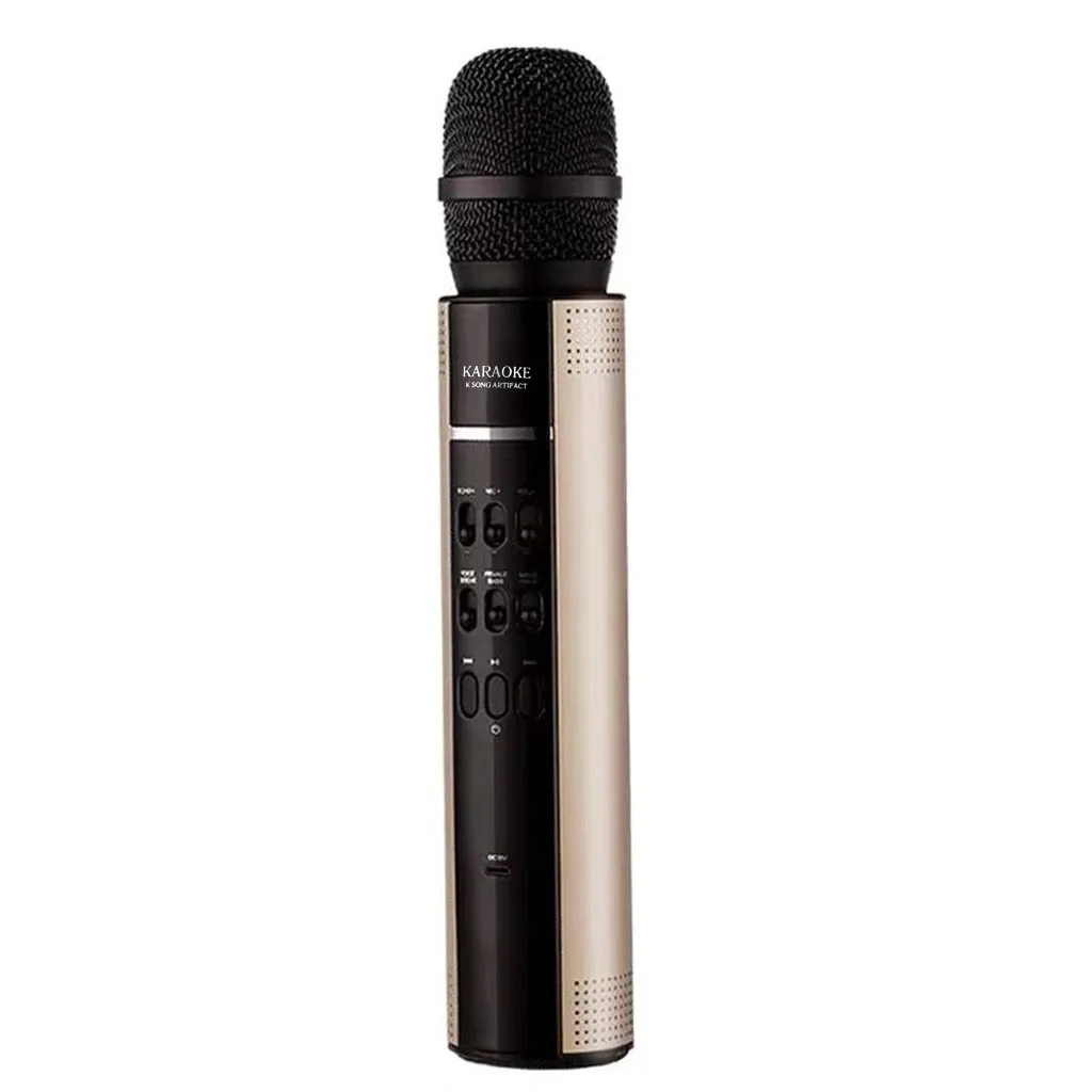 

Wireless Karaoke Microphone Bluetooth Speaker 2-in-1 Handheld Sing & Recording Portable KTV Player for iOS/Androi 5.22