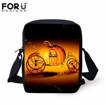 

FORUDESIGNS Fashion Small Messenger Bags for Women 3D Halloween Print Ladies Cross-body Bag Travel Mini Shoulder Handbag Mochila