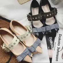 Ballet Flats Buckle Strap Shoes Women 2018 Flats Round toe Butterfly-knot Flat Casual Shoes zapatos de mujer Pink Black Loafers Ballet Flats Buckle Strap Shoes Women 2018 Flats Round toe Butterfly-knot Flat Casual Shoes zapatos de mujer Pink Black Loafers