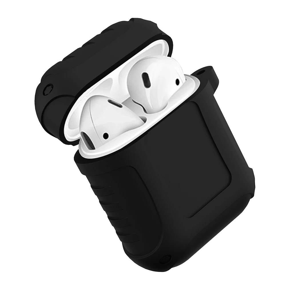 New Silicone Case Earphones for Apple Airpods Bluetooth Wireless Earphone Protective Skin Cover Box for Air Pods with hook