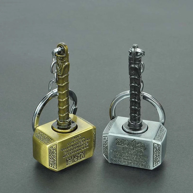 Металлический брелок Thor Hammer для ключей мужчин и женщин|Брелоки| |
