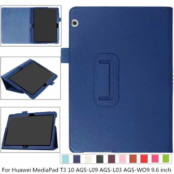 

Case for Huawei MediaPad T3 10 AGS-L09 AGS-L03 AGS-WO9 9.6 Honor Play Pad 2 Ultra Slim Folding Flip Stand Cover Case + pen