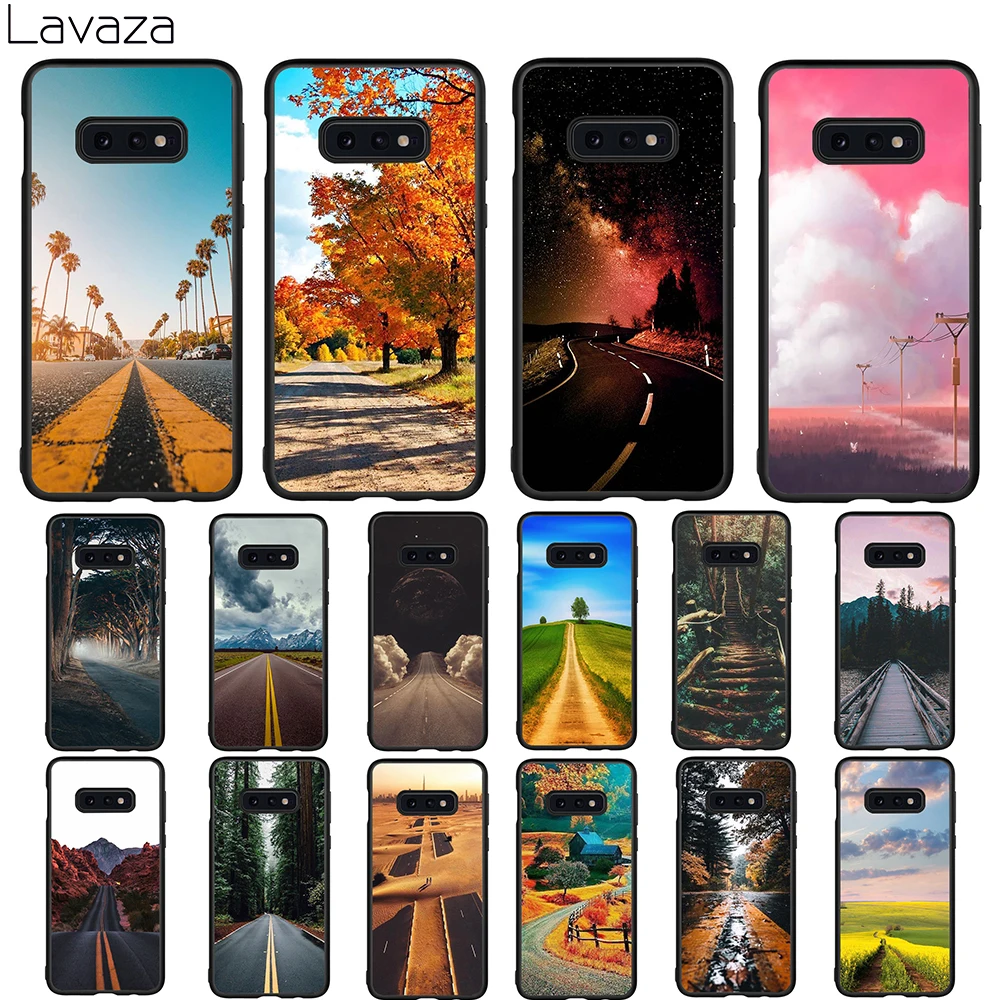 

Lavaza Bumper Road Landscape Soft Case for Galaxy A3 A5 2016 2017 A6 plus A7 A8 A9 J6 2018 A10 30 40 50 70