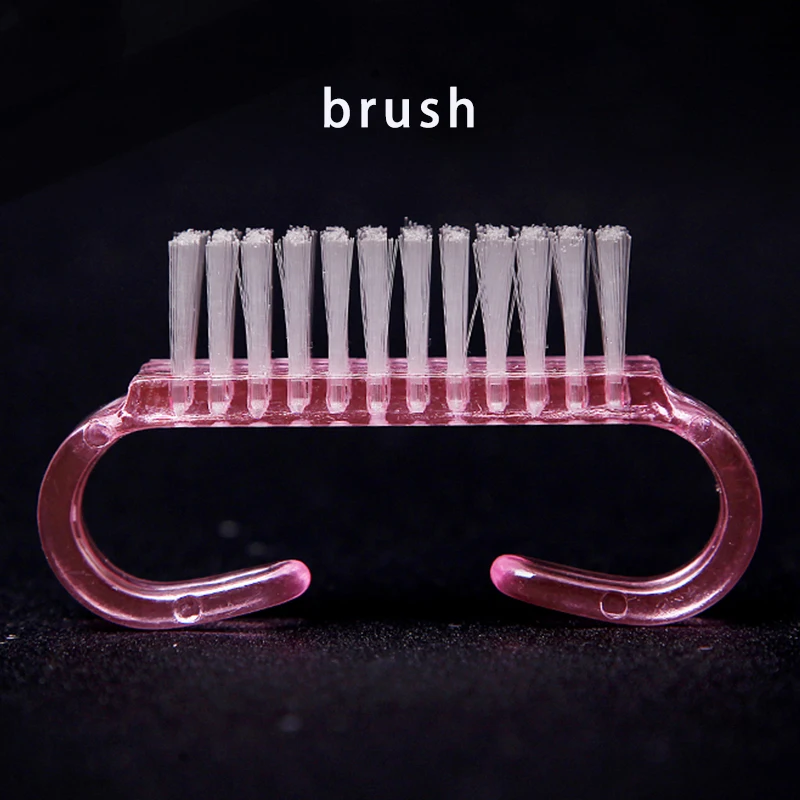 1PCS Nail Cleaning Nail Brush Tools File Nail Art Care Manicure