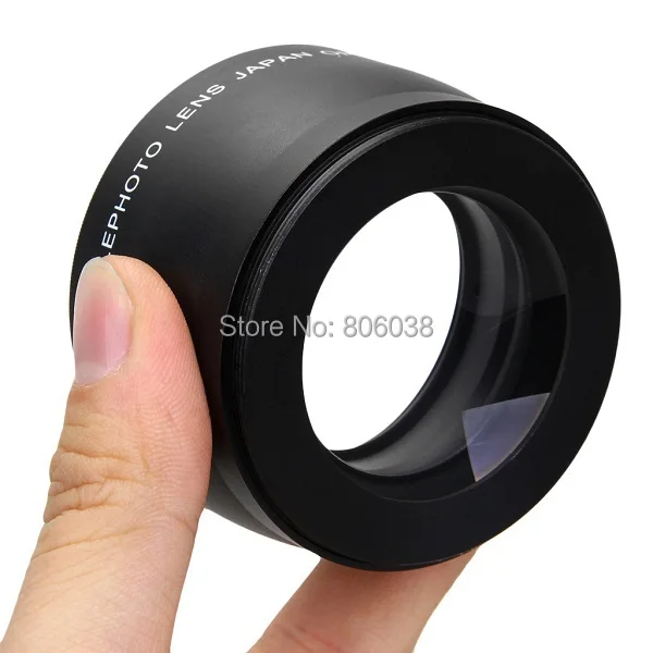 Preise 58mm 2.0x professionelle teleobjektiv für canon 5d 6d 60d 350d 400d 450D 500D 1000D 550D 600D 1100D 18 55 MM objektiv