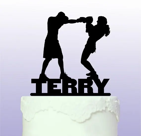 Acryli Boxing Custom Name Birthday Cake Toppers Wedding Bridal Baby Stunning Boxing Party Theme Decorations Acryli Boxing Custom Name Birthday Cake Toppers Wedding Bridal Baby Stunning Boxing Party Theme Decorations