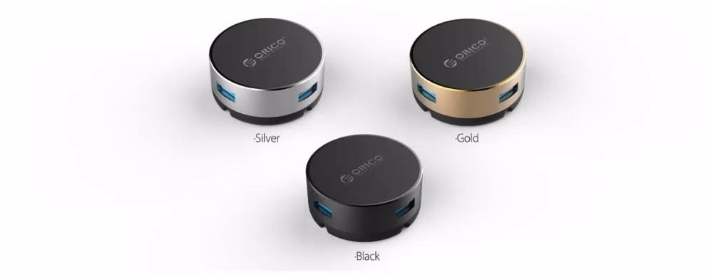 ORICO USB3.0 концентратор 4 порта 5 Гбит/с концентратор кабель для мыши usb-хаб для мыши для Notbook алюминиевый сплав 100 см USB кабель-Серебристый