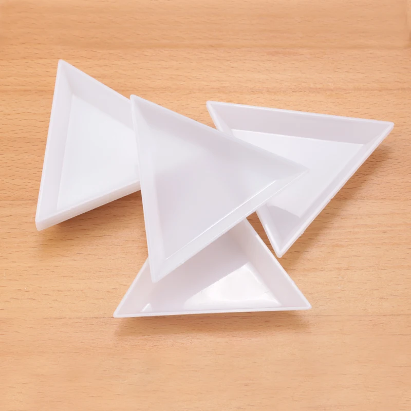 

New hot 20pcs DIY Tool Rhinestone Diamond Box Small Receive Plastic Tray/ Plate For Nail Art/Mobile Beauty/Jewelry Beads