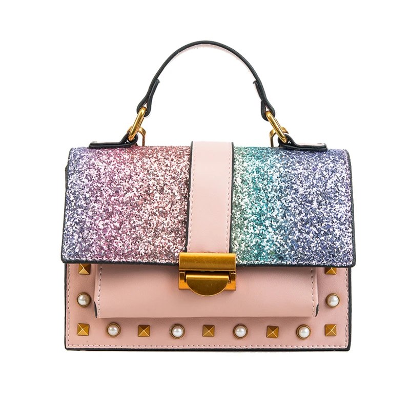 sequin shoulder bag