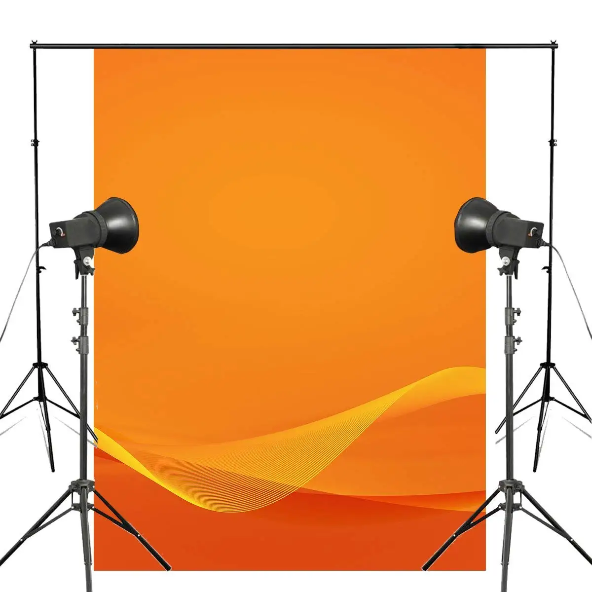 

Abstract 3D Stereoscopic Photography Background Orange Backdrop Art Photo Studio Backdrop Props Wall 5x7ft