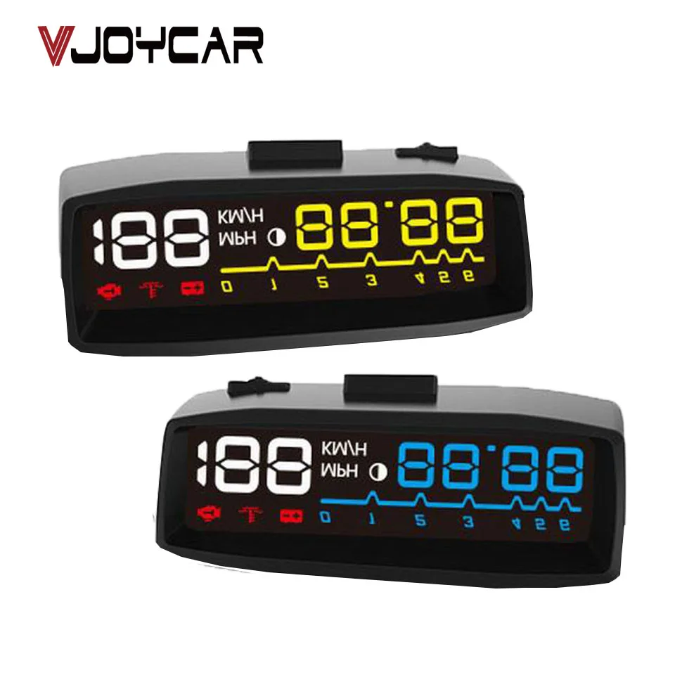 

VJOYCAR Head Up Display Alarm Hud Car Styling Speed Alarm OBD II Head-up Display OBD2 Interface Auto Electronic Voltage Alarm 35