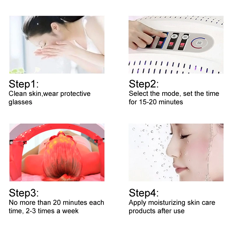  DARSONVAL 7 Colors PDT Led Light Of Phototherapy Therapy Photon Lamp Facial Device Whitening Wrinkl - 33051597809