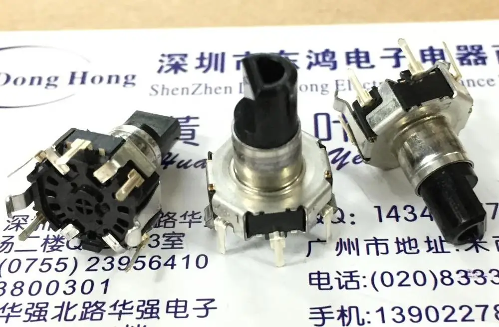 

2PCS/LOT ALPS alpine EC12D1524403 encoder with switch 30 positioning 15 pulse shaft length 17.5
