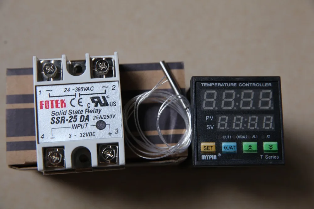 90 265 V AC/DC Digital F/C PID Temperature Controller Thermostat TA4 ...