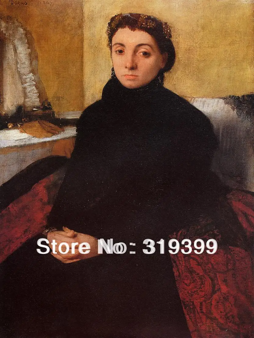 

Oil Painting Reproduction on Linen Canvas,Josephine Gaujean by edgar degas ,Free DHL FAST Shipping,100%handmade,Top Quality