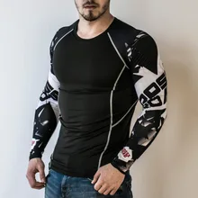 Teen Wolf Mens Compression Shirt Slim Fit Workout Bodybuilding 3D Print T-shirt Men Fitness Tights Brand Clothing Tops 4XL