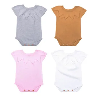 

Pudcoco Baby Boys Girls Newborn Baby Boys Girls Sweaters Solid Bodysuit Jumpsuit Outfits Clothes 4 Colors 0-18M