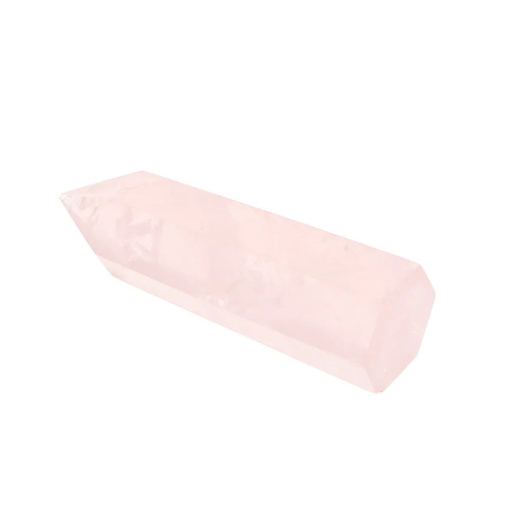 Fluorite Hexagonal Column Geomancy Ornament Crystal Quartz Ornaments Stones Pink