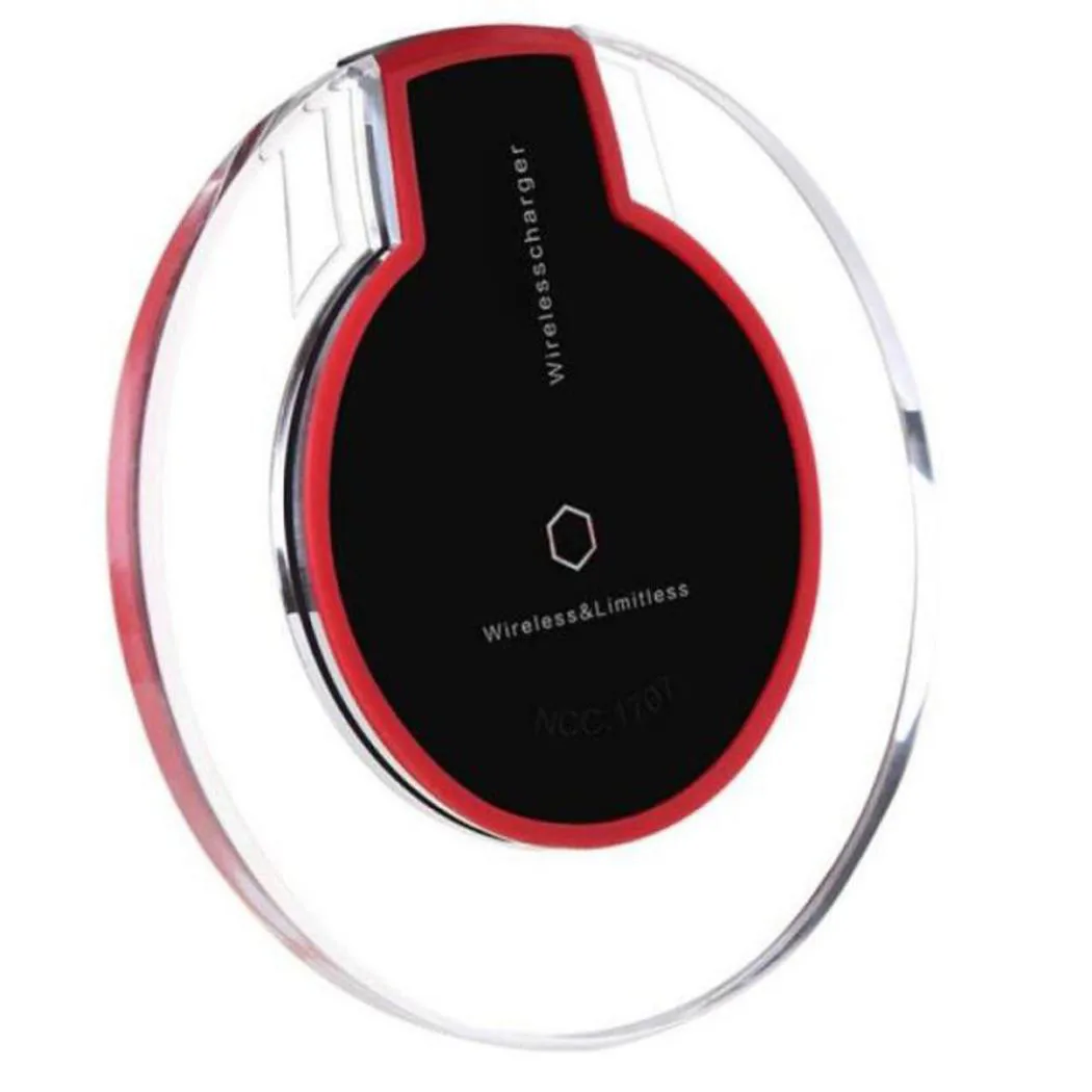New Style Clear Qi Wireless Charger Charging Pad for IPhone 8/iPhone 8 Plus Battery Universal Phone Charger