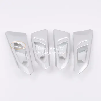 

For VW T-CROSS 2019 2020 Interior Inner Door Handle Bowl Holder Cover Trims ABS Chrome Frame Garnish Car-Styling Accessories