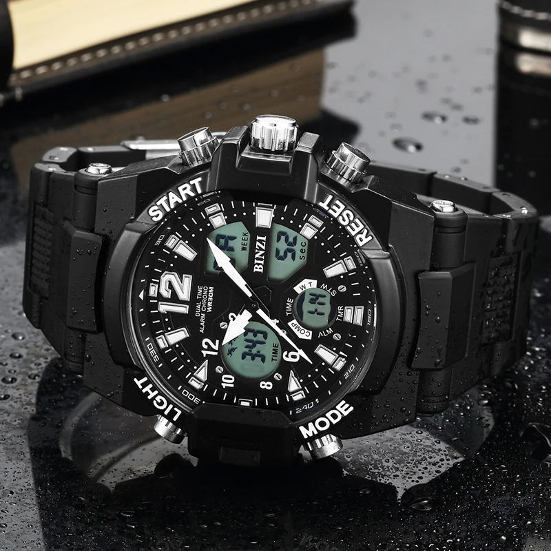

Luxury Brand Quartz LED Digital Wristwatches Men S-Shock Luxury Military Silicone Watch For Men Sport Outdoor Waterproof Watch