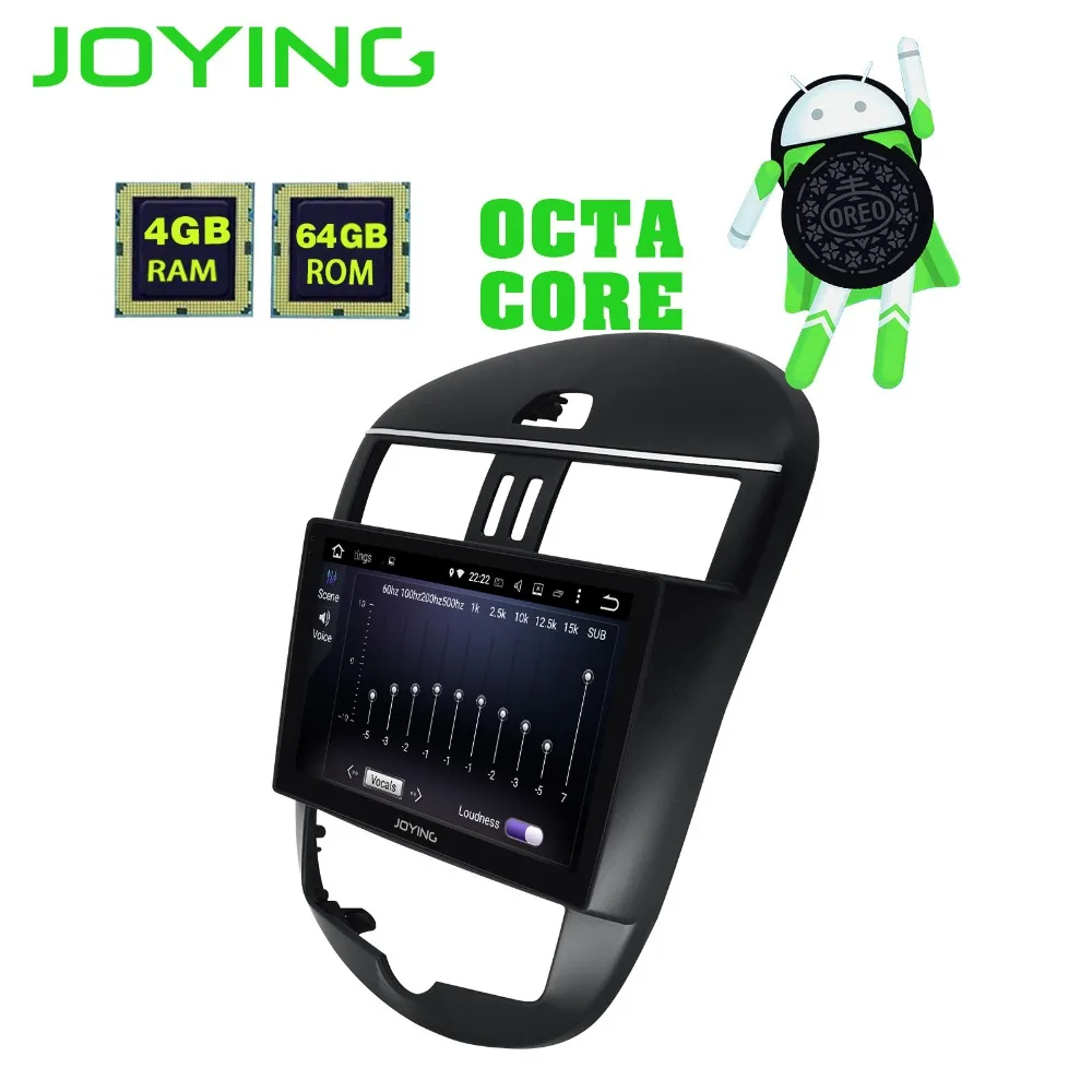 Cheap JOYING 10.1" IPS Screen 4G ram Android 8.1 GPS Unit Radio Car Stereo Player Autoradio for Nissan Tiida/Versa 2011-2015 Head Unit 4