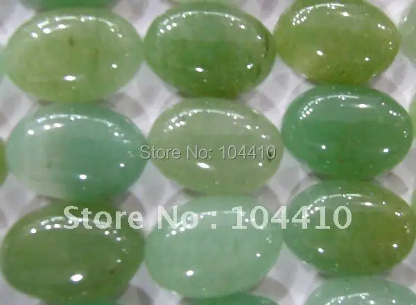10x14 мм новые зеленые авантюрин овальные шарики из кабошона