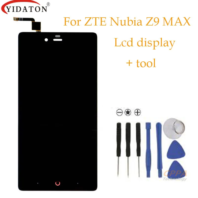High quality For ZTE Nubia Z9 Max NX510J NX512J LCD Display Touch Panel Screen Glass Assembly
