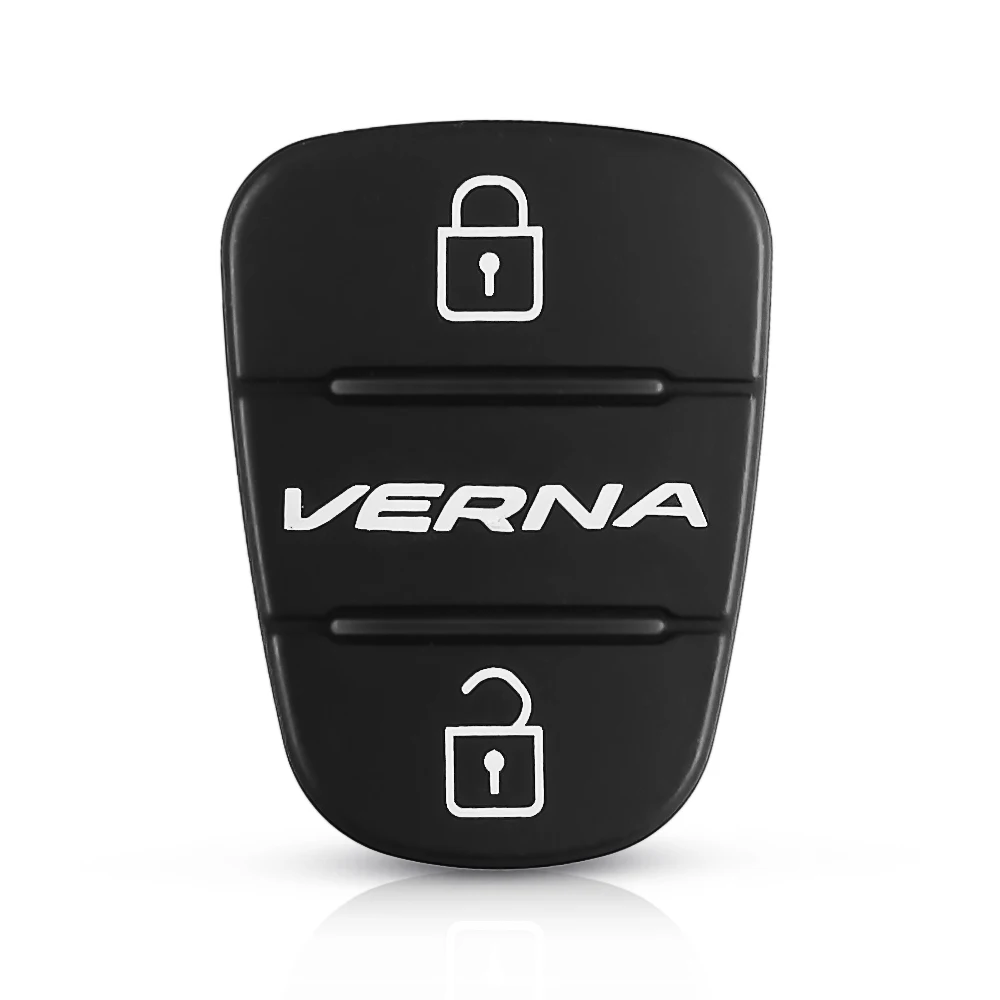 Dandkey 3 кнопка Удаленное Ключа автомобиля Shell для hyundai Picanto Accent Solaris Rio Sportage Elantra Kia Verna ключ резиновый корпус Pad - Цвет: Model 1