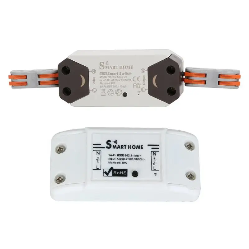 

ALLOYSEED DIY Smart Wireless WiFi Voice Remote Switch For Alexa Google Home APP Smart Home Controller Wall Light Switch Domotica