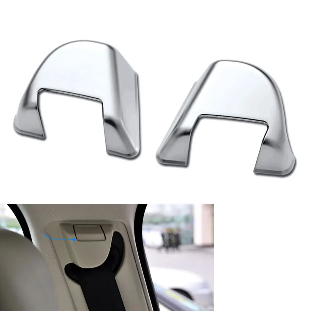 

2Pcs/set ABS Inner Front Seat Belt Buckle Cover Trim Caps Sequined Decoration Fits For Land Rover Range Rover Sport 2014-2015