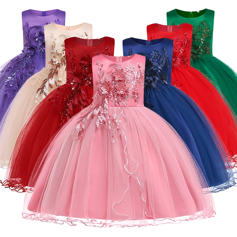 Hots Sale New Year Girls Dresses For Christmas Party,Baby Girls Layered