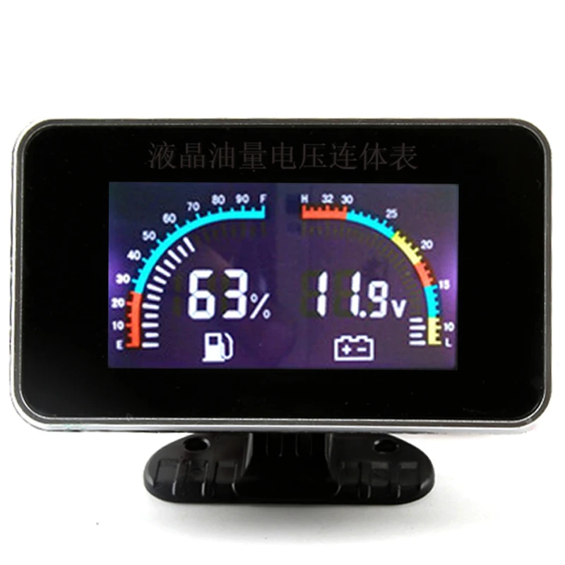 

Volt Meters Universal LCD 12v/24v Truck Car Oil Pressure Gauge + Voltmeter Voltage Gauge Sensors Thermometer Voltmeter Digital