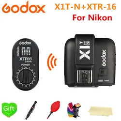 Godox X1T-N Беспроводной TTL HSS передатчик X1TN тигра + XTR-16 Беспроводной 2.4 г Мощность Управление вспышки для Nikon AD180 AD360 AD360II