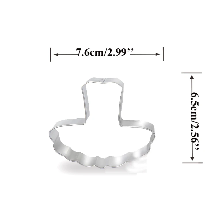 Cookie Cutter Baking Mold Cookie Mould Fondant Cutter Baking Decorating Tools Wedding Dress Metal Cookie Cutters couple Fondant Cake Decor princess Cupcake Chocolate Biscuit Mould patisserie reposteria
