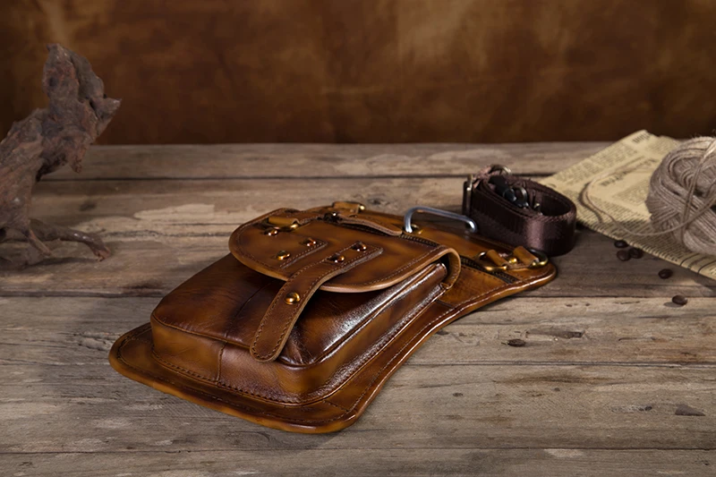 Натуральная кожа, дизайнерская мужская повседневная сумка-мессенджер, сумка на плечо, модный пояс, поясная сумка, сумка для ног, 8 дюймов, сумка для планшета, 2141dc